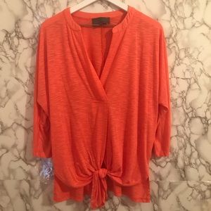 Sunday in Brooklyn: Coral Anthropologie Top